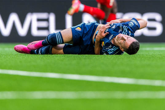 Djurgårdens Haris Radetinac har ont