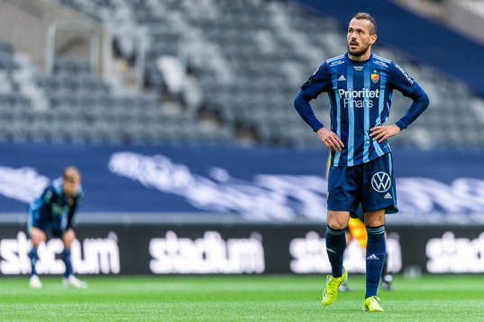Djurgårdens Emir Kujovic deppar