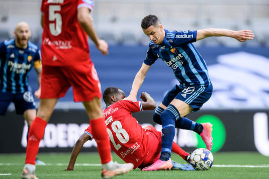 IFK Göteborgs Alhassan Yusuf och Djurgårdens Haris
