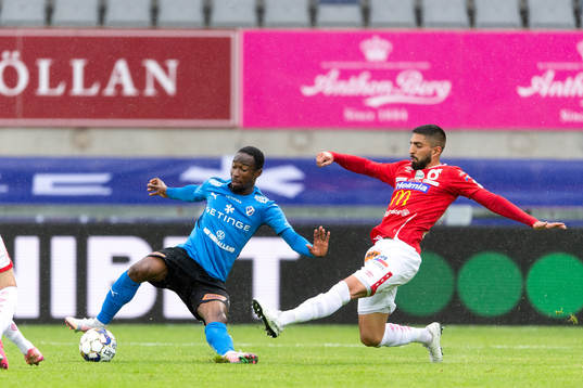 Halmstads Sadat Karim och Degerfors Ferhad Ayaz