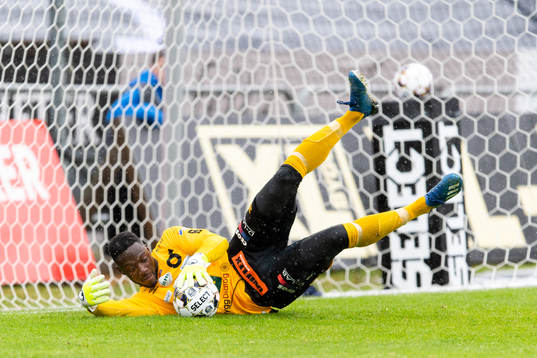 Degerfors målvakt Ismael Diawara