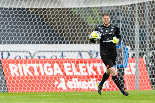 Halmstads målvakt Malkolm Nilsson Säfqvist