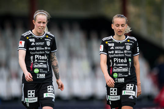 Piteås Cecilia Edlund och Sofia Wännerdahl  deppar