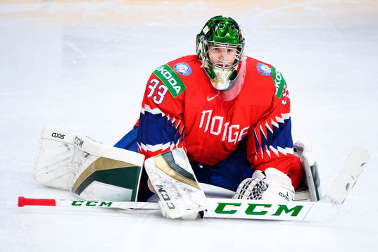Goalkeeper Henrik Haukeland of Norway
