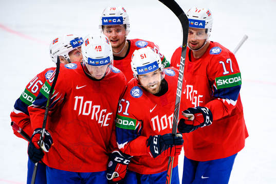 Mats Rosseli Olsen of Norway celebrates the 2-0 goal