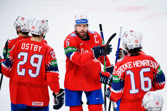 Jonas Holøs of Norway celebrates