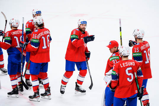 Jonas Holøs of Norway celebrates