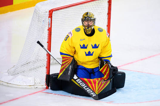 Goalkeeper Samuel Ersson of Sweden