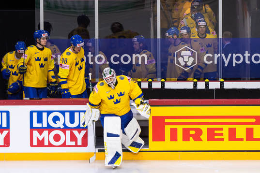 Goalkeeper Adam Reideborn of Sweden