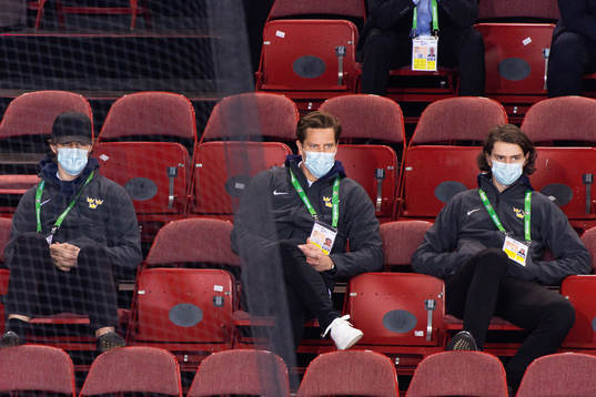 Goalkeeper Viktor Fasth of Sweden in the stands