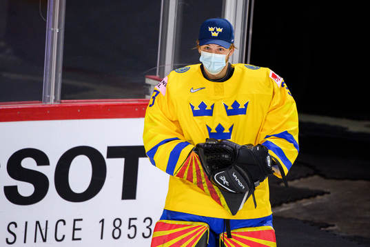 Goalkeeper Samuel Ersson of Sweden
