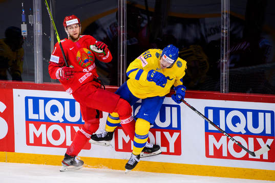 Stepan Falkovski of Belarus and Carl Klingberg of Sweden