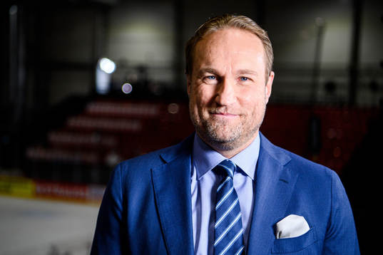 Chris Härenstam of Swedish broadcaster SVT poses for a