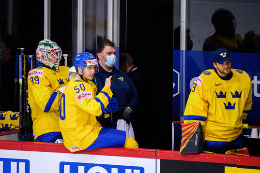 Goalkeeper Adam Reideborn and goalkeeper Samuel Ersson of