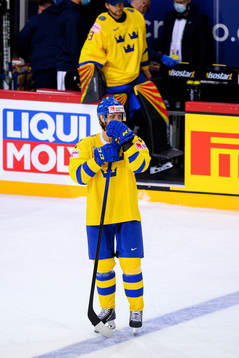 Magnus Nygren of Sweden looks dejected