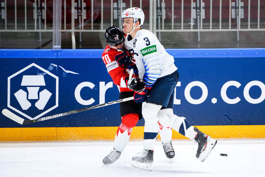 Troy Stecher of Canada and Matt Roy of USA