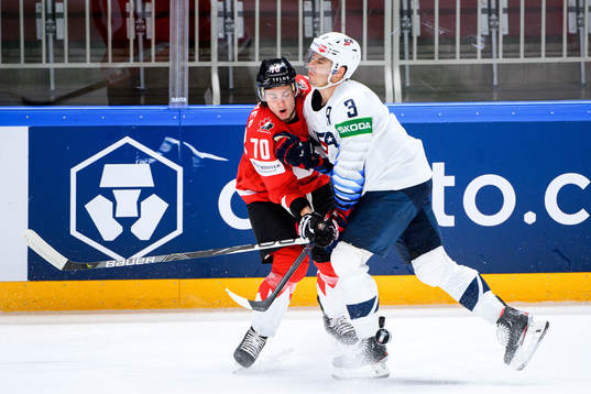 Troy Stecher of Canada and Matt Roy of USA
