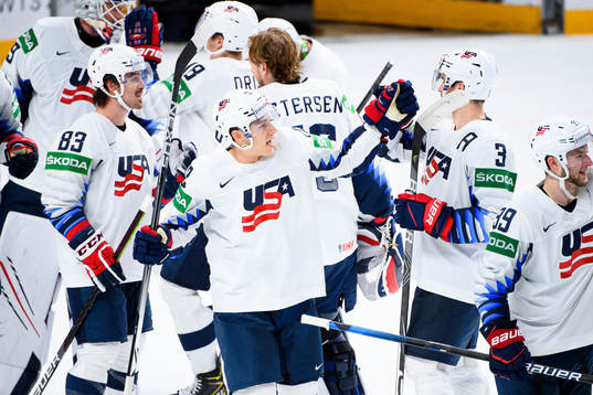 Trevor Moore of USA celebrates