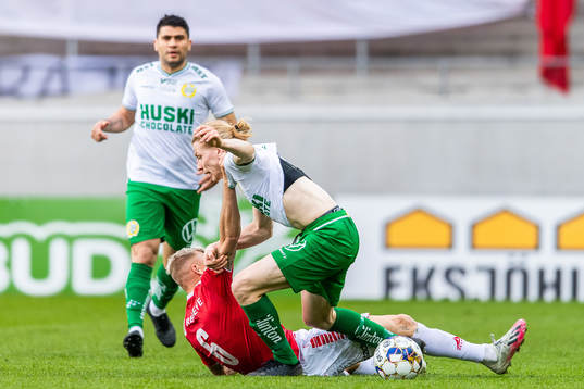 Hammarbys Gustav Ludwigson och Kalmars Rasmus Sjöstedt