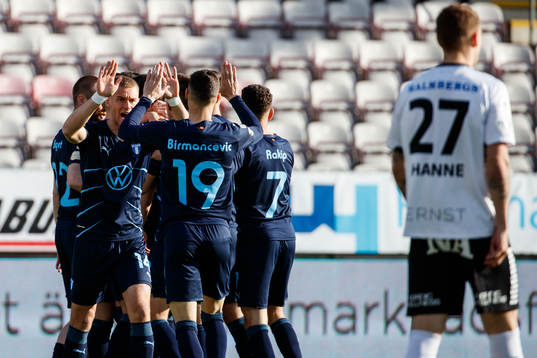 Malmö FFs spelare jublar