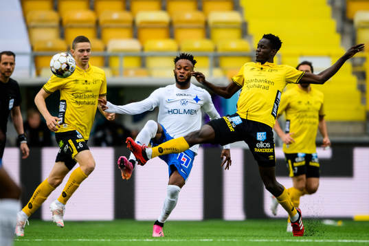 Elfsborgs Joseph Stanley Okumu och IFK Norrköpings Samuel