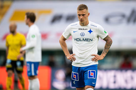 IFK Norrköpings Marco Lund Nielsen deppar