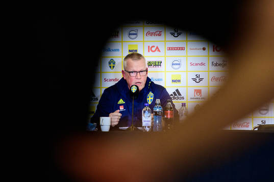 Head coach Janne Andersson of the Swedish national football