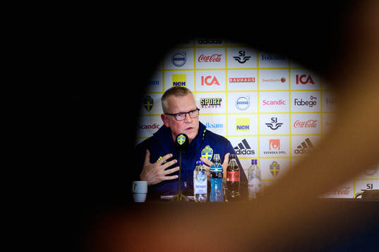 Head coach Janne Andersson of the Swedish national football