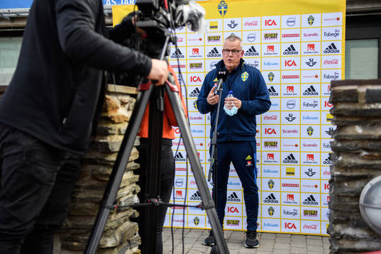 Head coach Janne Andersson of the Swedish national football