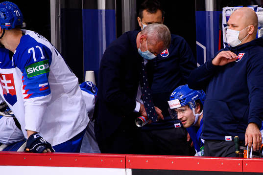 Marian Studenic of Slovakia in pain