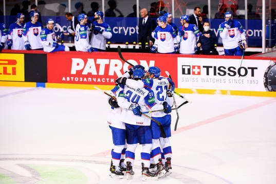 Martin Gernat, Peter Cehlarik and Marek Hrivik of Slovakia