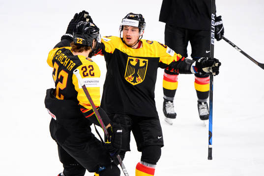 Matthias Plachta and Marcel Brandt of Germany celebrate the