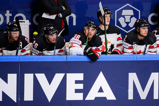 Mario Ferraro of Canada looks dejected