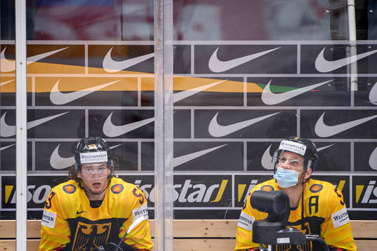 Moritz Seider and Korbinian Holzer of Germany in the