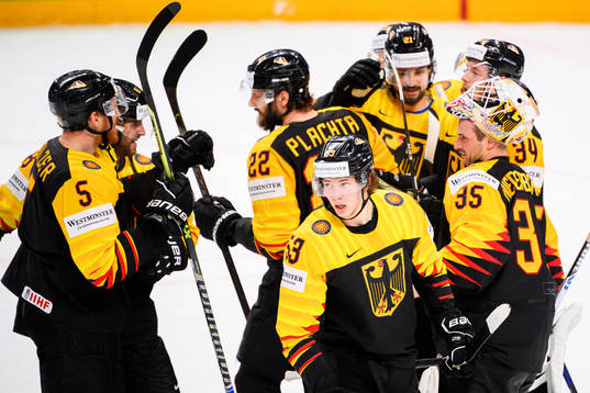 Moritz Seider of Germany celebrates