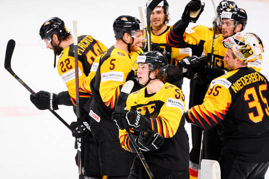 Moritz Seider of Germany celebrates