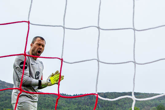 Goalkeeper Håkon Opdal of Brann reacts