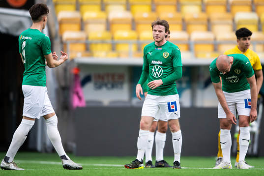Jönköpings spelare jublar