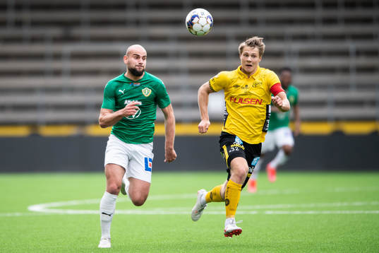 Jönköpings Perparim Beqaj och Elfsborgs Gustav Broman