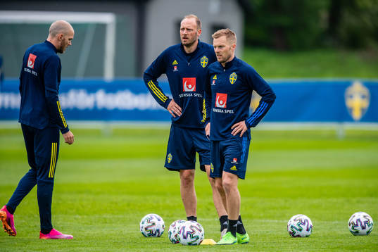 Marcus Danielson, Andreas Granqvist and Sebastian Larsson