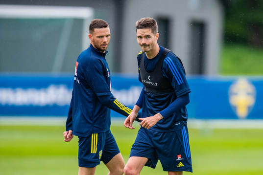 Marcus Berg och Mikael Lustig