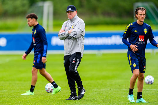 Jordan Larsson, Janne Andersson, head coach and Kristoffer