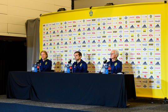 Team manager Stefan Pettersson, doctor Jonas Werner and