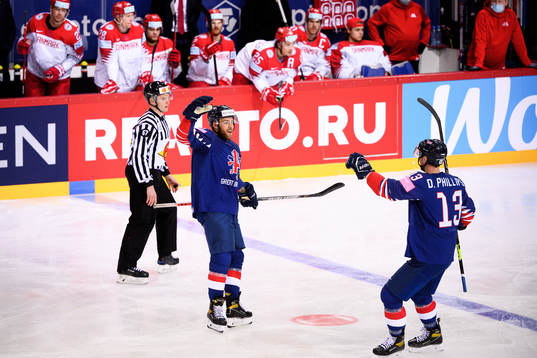 Ben O’Connor of Great Britain celebrates the 1-0+ goal
