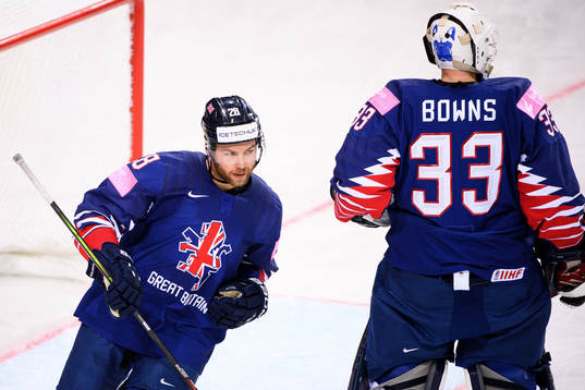 Ben O’Connor of Great Britain celebrates the 1-0+ goal