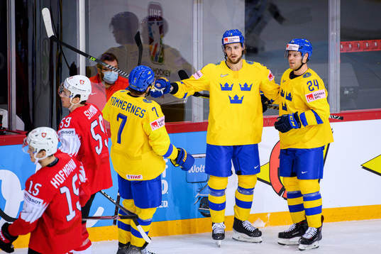 Adrian Kempe, Henrik Tömmernes and Oscar Lindberg of