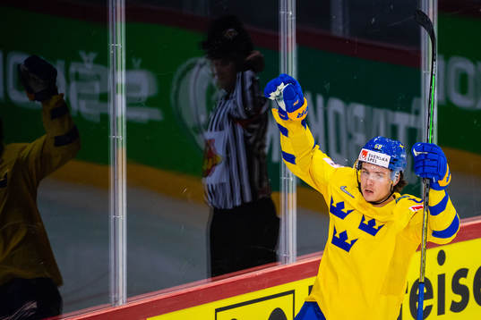 Victor Olofsson of Sweden celebrates