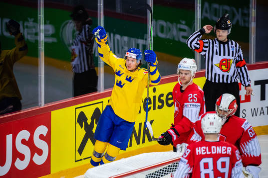 Victor Olofsson of Sweden celebrates