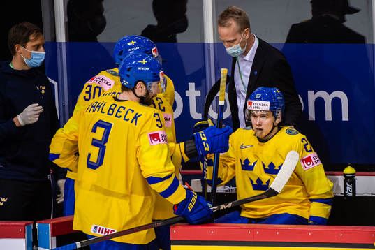 Nils Lundkvist of Sweden in pain