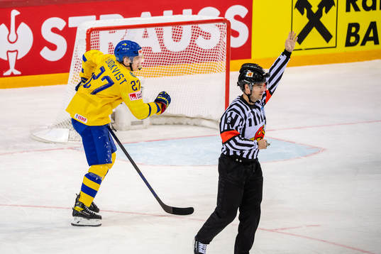 Nils Lundkvist of Sweden in pain